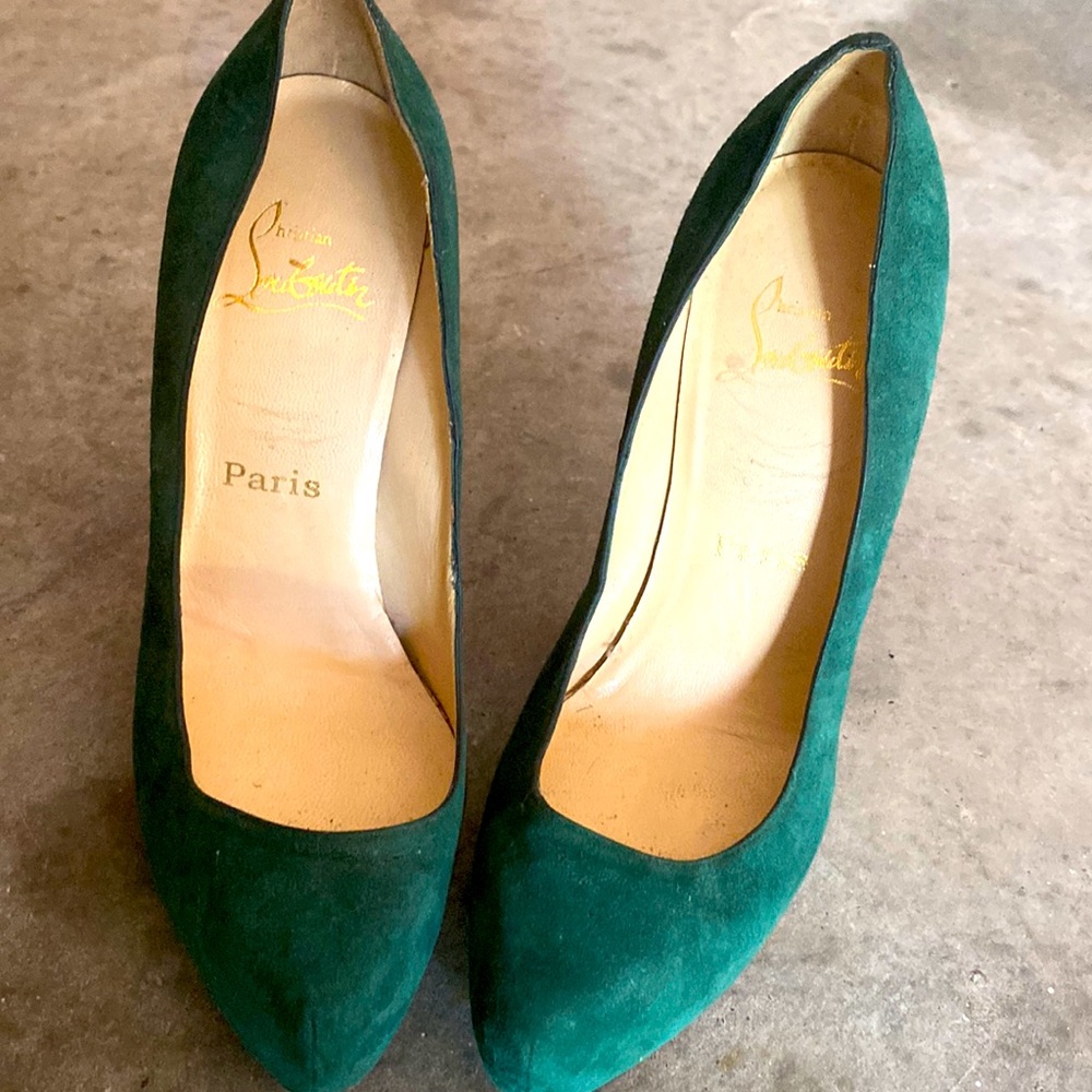 Louboutin suede